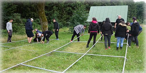 Stavba párty stanu 1