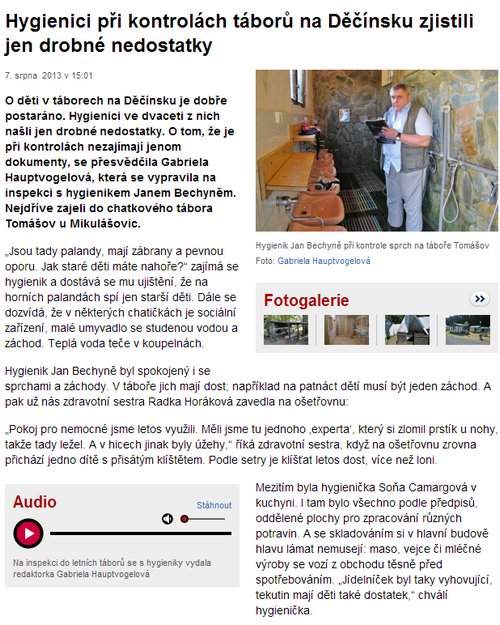 Inspekce hygieny 2013