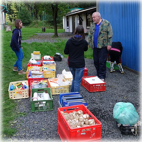 Třídění táborových věcí