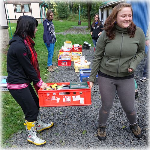 Třídění táborových věcí